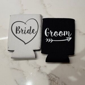 Bride and Groom Can Coolers